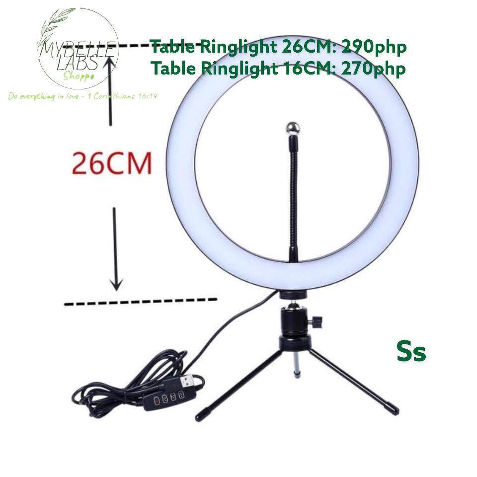 Table Ringlight (Category: Lighting) located in Cainta. Submitted by iubelle (Listing ID 1115426949, Image 1). Description: 26CM -290 16CM - 270.