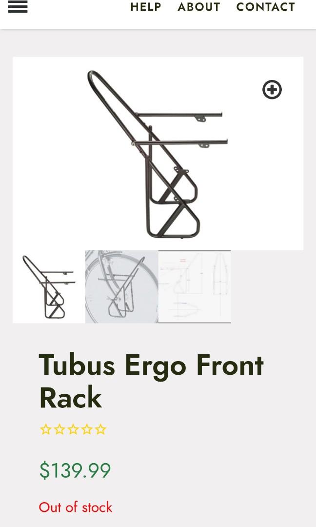 Tubus Ergo front lowrider rack, Sports Equipment, Bicycles & Parts