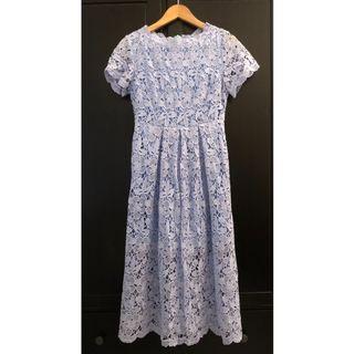 Zalia Blue Pink Long Sleeves Modern Full Solid Lace Top Pants Set Women S Fashion Clothes Dresses On Carousell