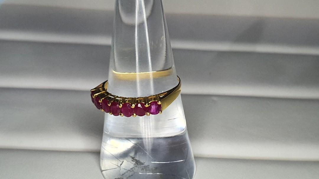 Red best sale eternity rings