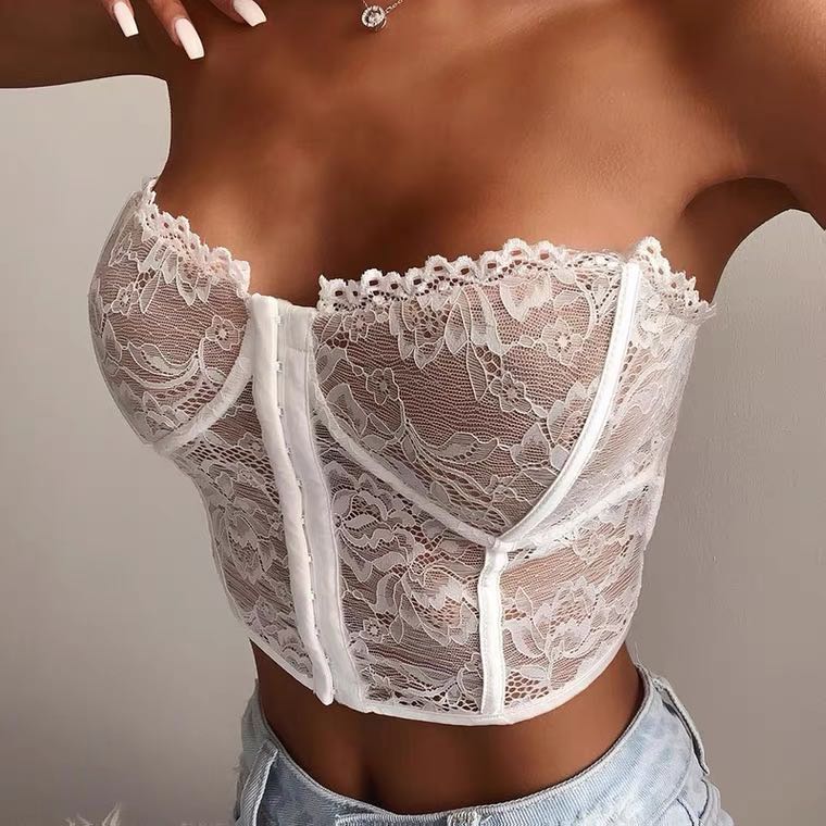 Lace white bustier Clearance