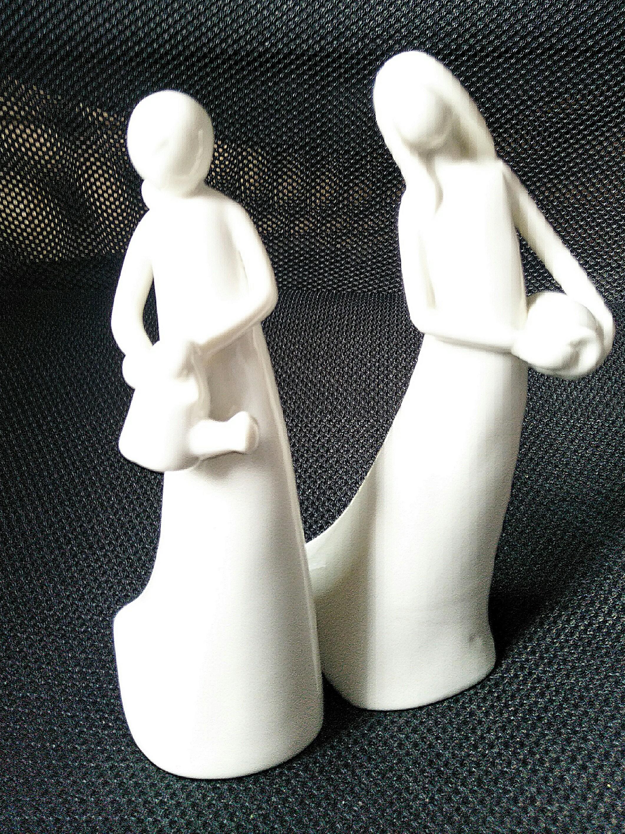 White Porcelain Angel Figurine (2 for 12), Furniture & Home Living