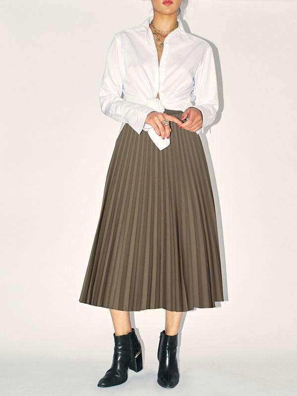 Olive green new arrivals skirts zara