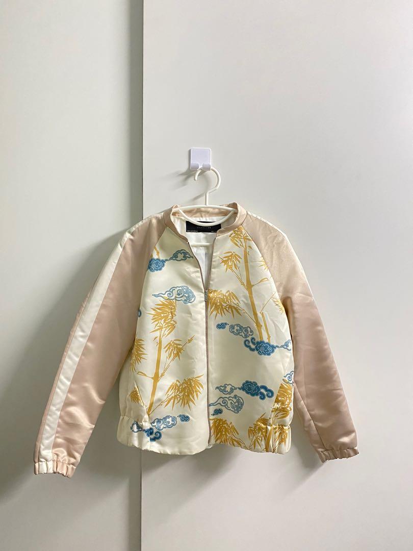 ZARA Satin Bomber Jacket 1010New Women s Fashion Coats Jackets and Outerwear on Carousell