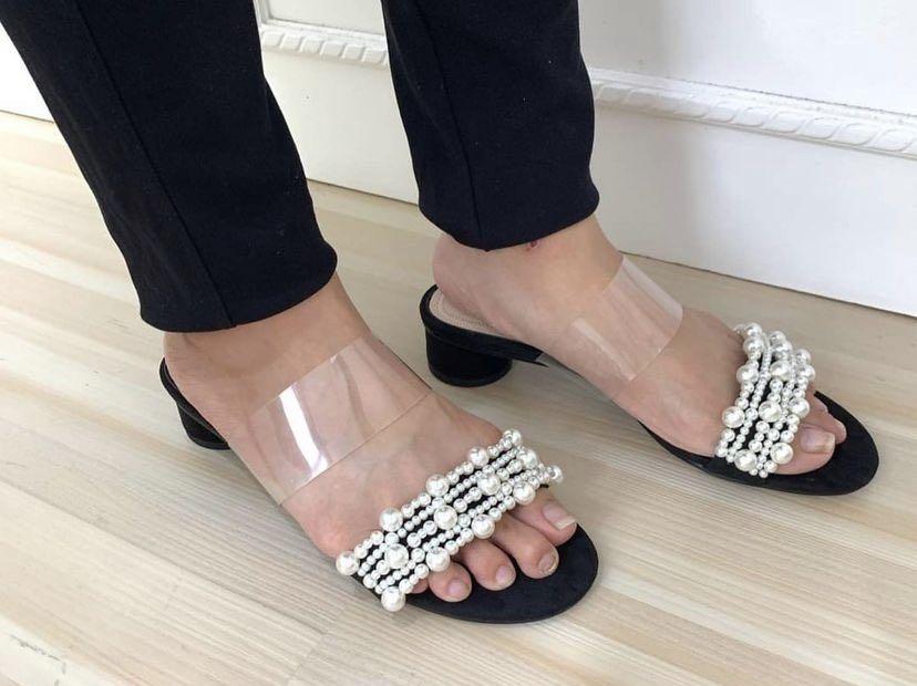 Block Heel Zara Latest Slippers Zara Shoes Zara Block Heel Faux