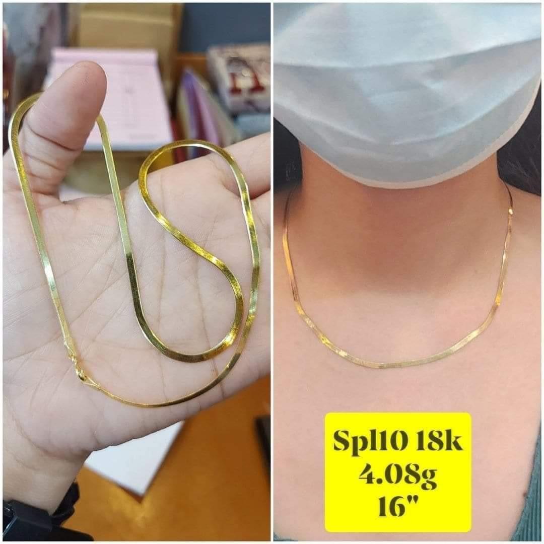 18k gold omega necklace, Women's Fashion, Jewelry ...