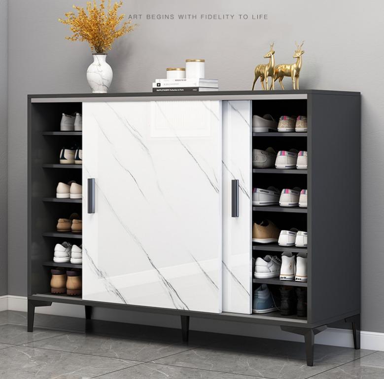 6tier Sliding Door Shoe Storage Cabinet