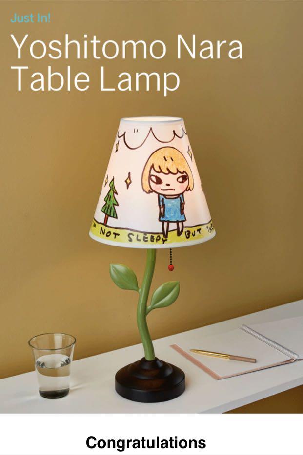 奈良美智燈Yoshitomo Nara Lamp(moma中籤貨), 傢俬＆家居, 燈飾及風扇