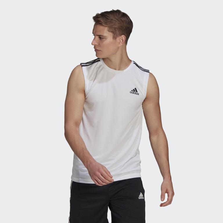 ADIDAS CORE/NEO AEROREADY 男訓練運動背心黑/白GM2130 GM2158, 男裝