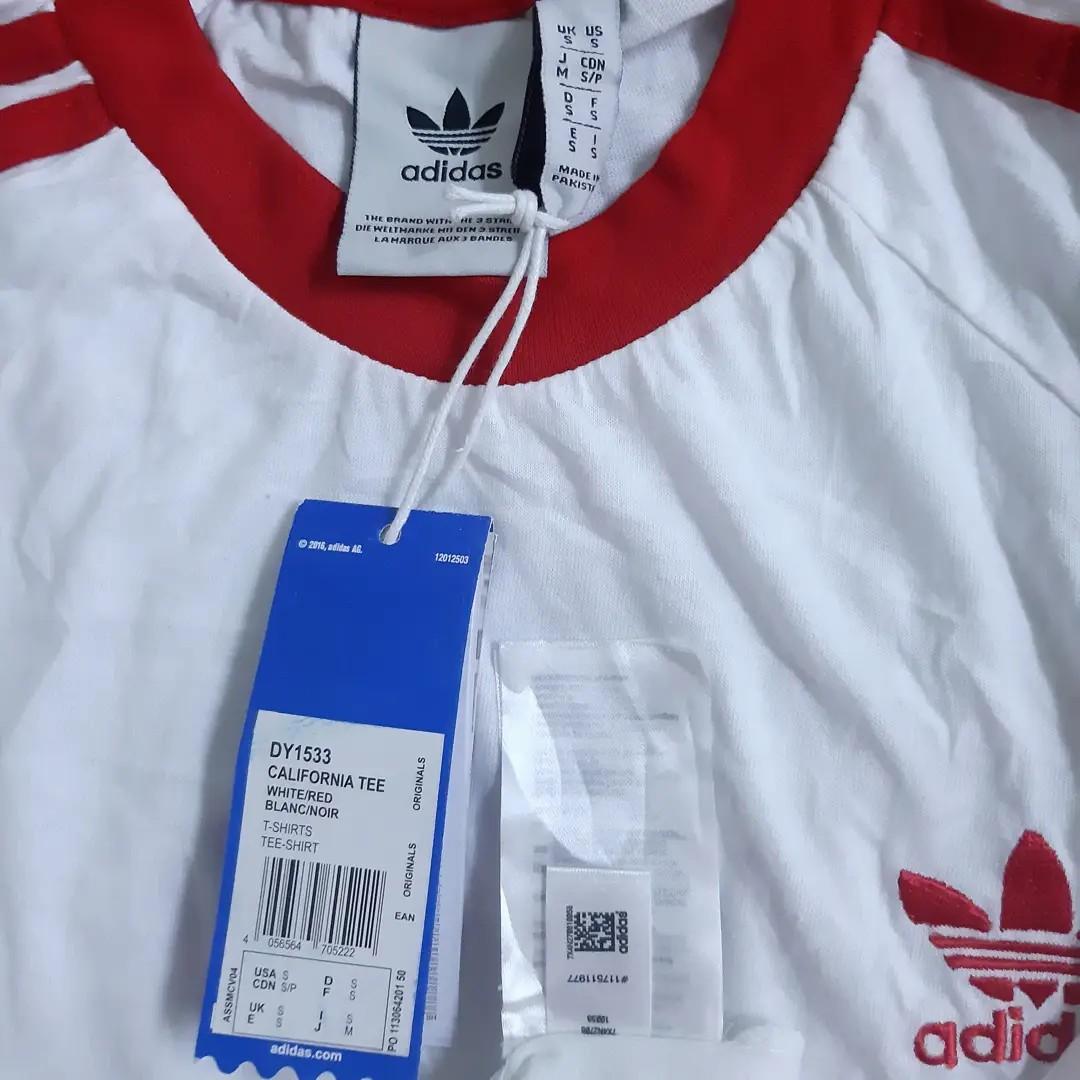 T shirt adidas california rouge top
