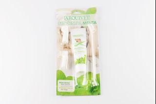 Arquivet Pet Dental Care Toothpaste and Toothbrush Set (Menta Flavor)