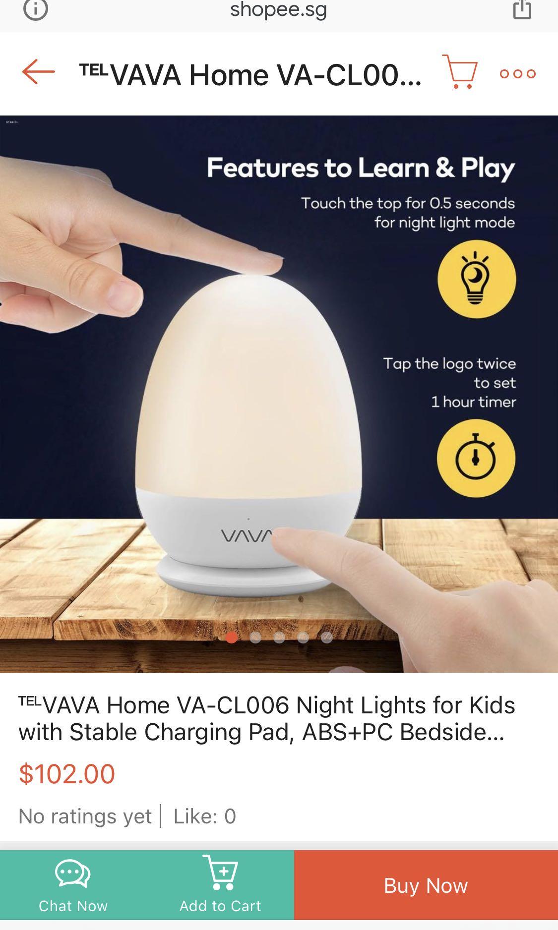 Vava night hotsell light charging