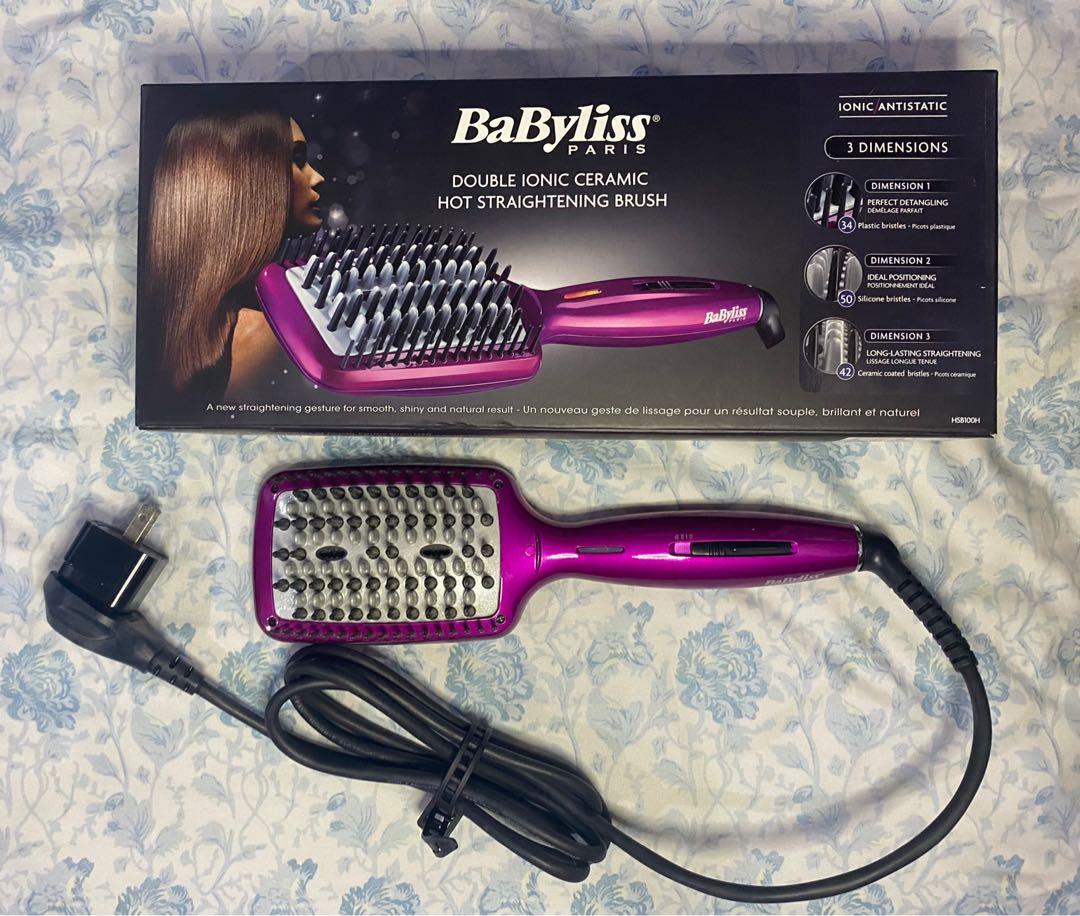 Babyliss double ionic ceramic hot straightening brush Clearance