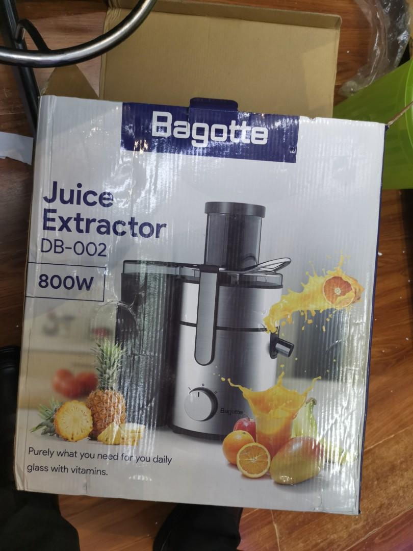 Bagotte DB002 Juice Extractor 800W, TV & Home Appliances, Kitchen