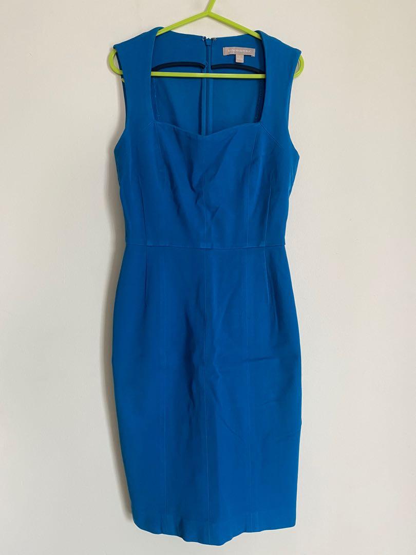 Banana Republic Paneled Denim Fit-and-Flare Dress, Dark Denim SIZE 6  #363255 E1 | eBay