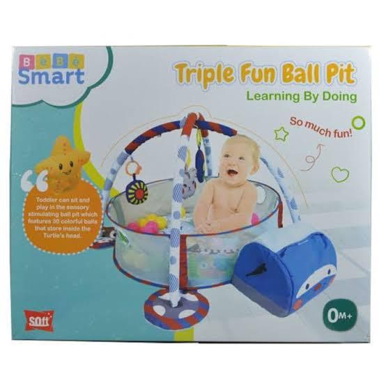 Bebe Smart Triple Fun Ball Pit Play Mat Baby Bayi Bayi Anak Mainan Baby Walker Di Carousell
