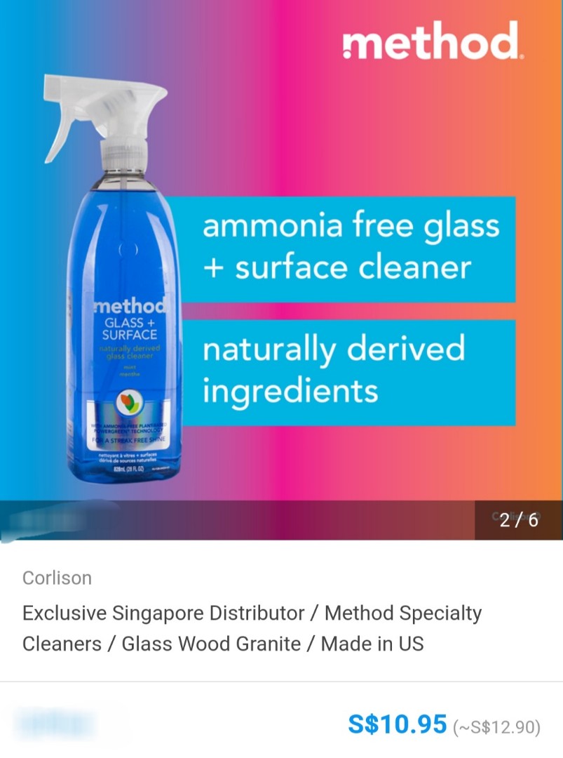 BN Method Glass + Surface Cleaner, Furniture & Home Living, Cleaning