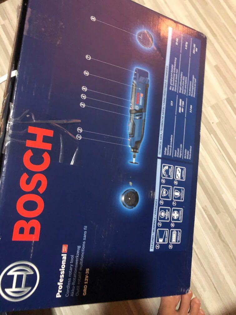 Bosch GRO 12v 35 rotary tools, Furniture & Home Living, Furniture