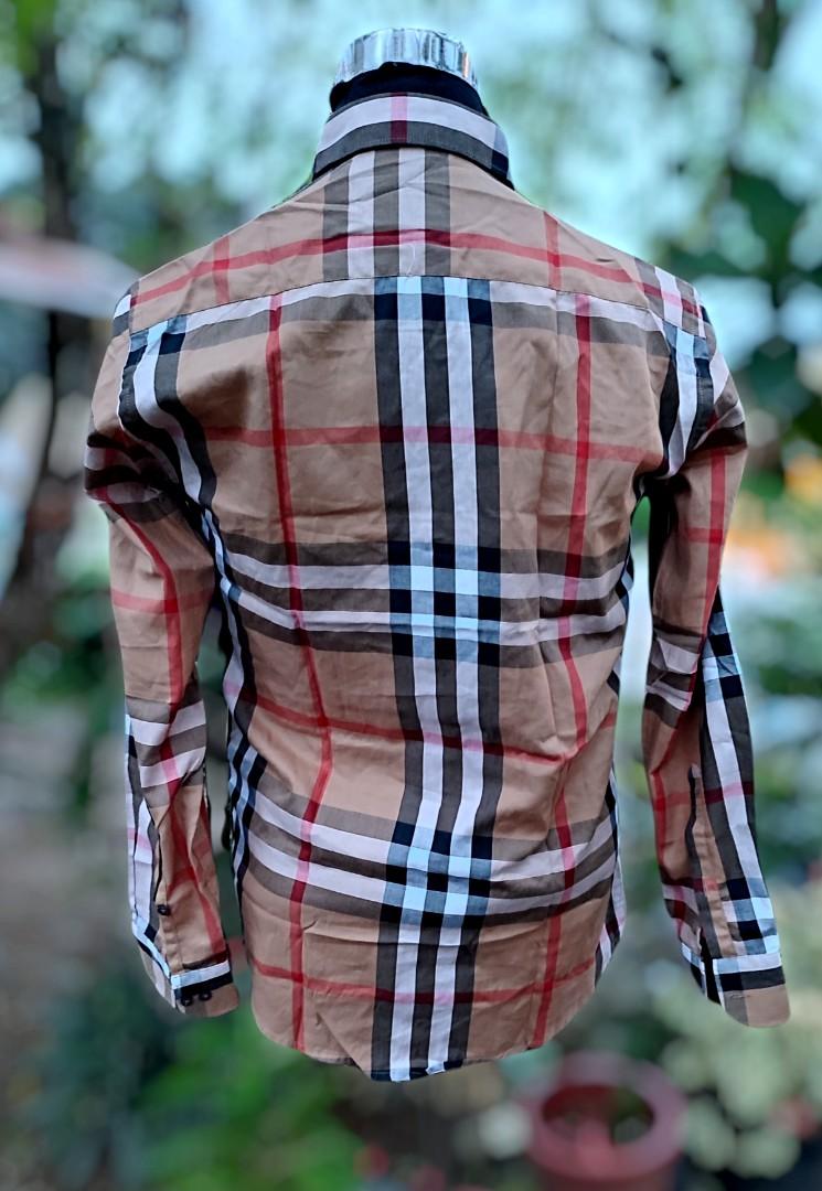 Brand New Burberry Slim Fit Nova Plaid Button Down Longsleeve