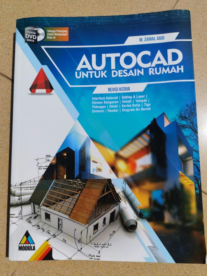 FREE ONGKIR Buku Autocad DVD Untuk Desain Rumah Karya MZainal Abdi PACKING WITH BUBBLE WRAP