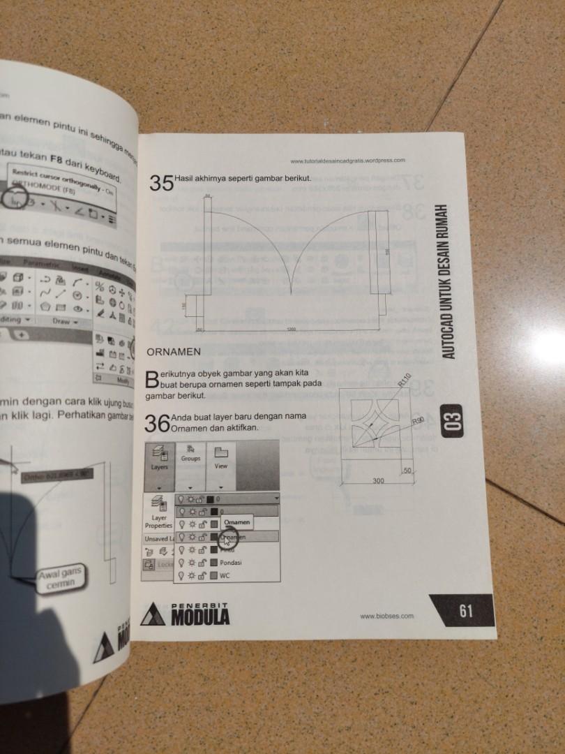 FREE ONGKIR Buku Autocad DVD Untuk Desain Rumah Karya MZainal Abdi PACKING WITH BUBBLE WRAP