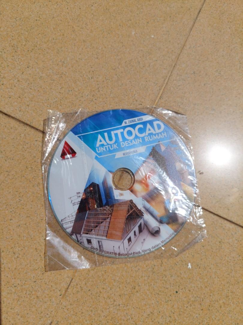 FREE ONGKIR Buku Autocad DVD Untuk Desain Rumah Karya MZainal Abdi PACKING WITH BUBBLE WRAP