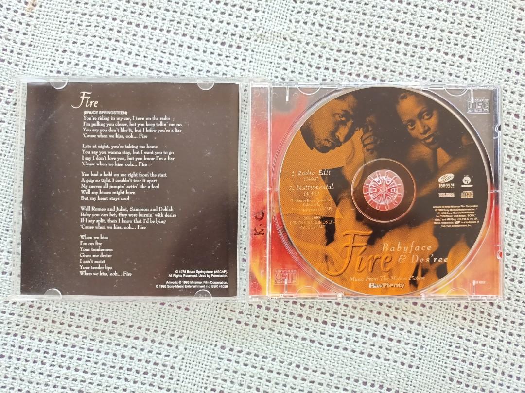 CD Single Babyface & Des'ree fire, Hobbies & Toys, Music & Media