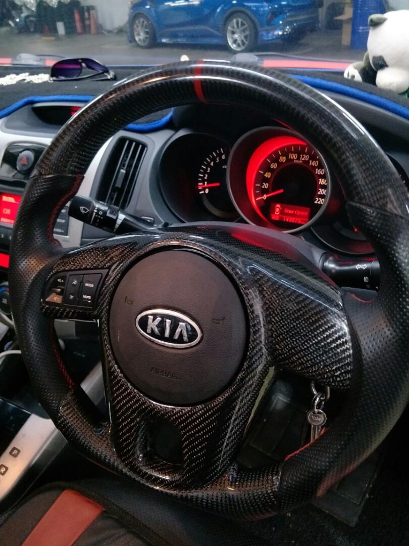 2010 kia forte 2025 steering wheel size