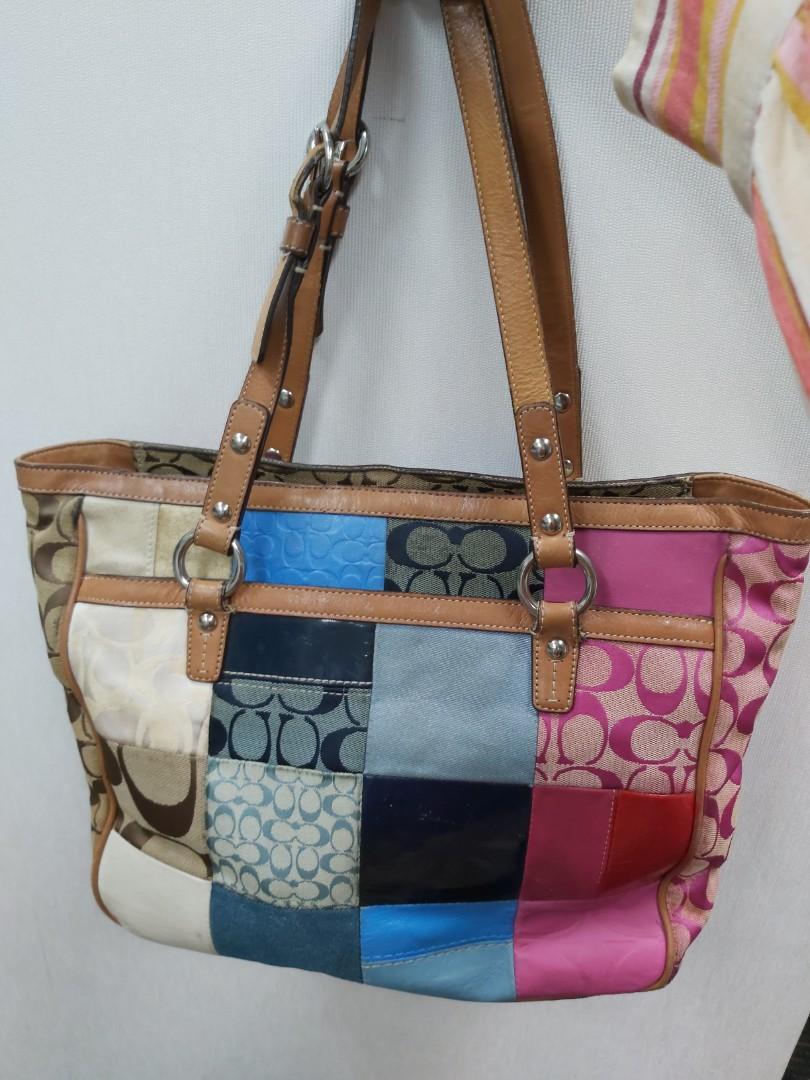 coach patchwork satchel