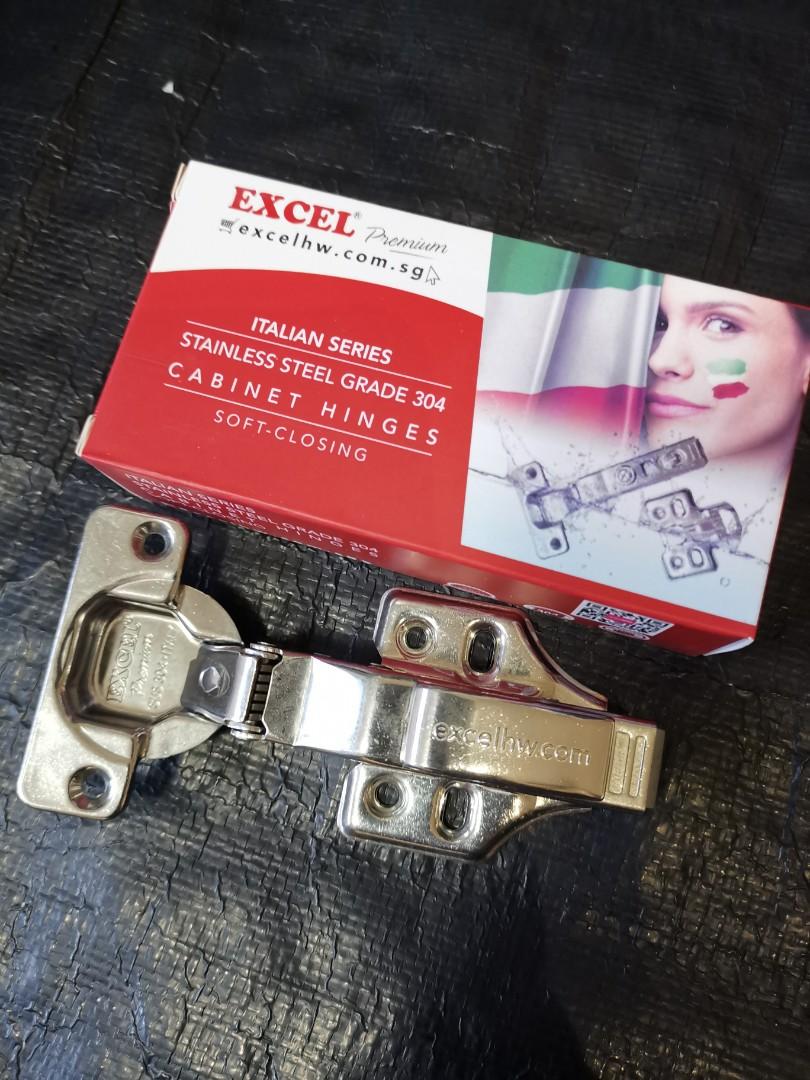 EXCEL SUS304 Antirust hinges, Furniture & Home Living