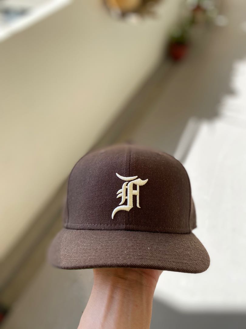 Fear of God Essentials x New era Walnut fitted cap, Men's Fashion ...