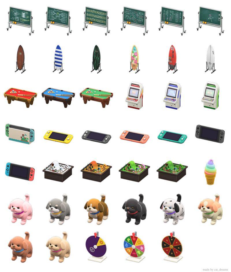 Furnitures Animal Crossing New Horizons ACNH, Video Gaming, Video Games