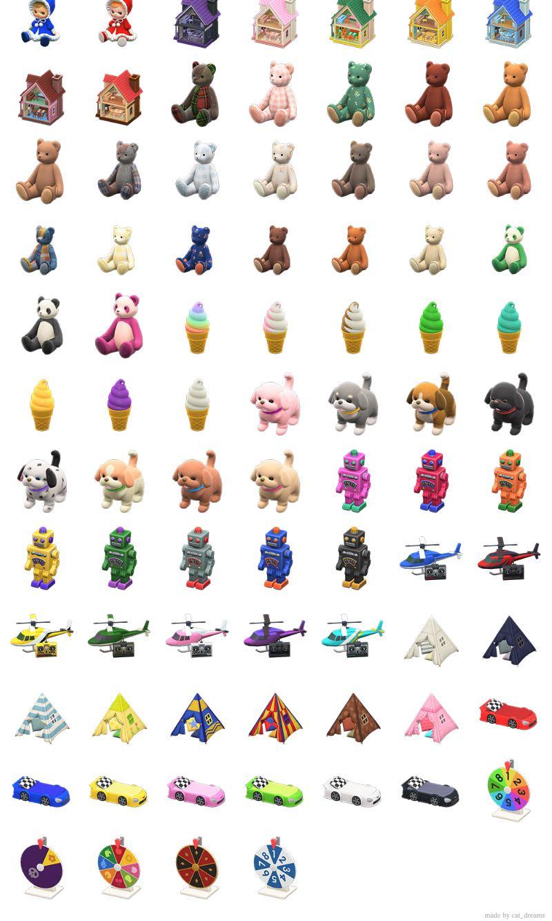 Furnitures Animal Crossing New Horizons ACNH, Video Gaming, Video Games, Nintendo on Carousell