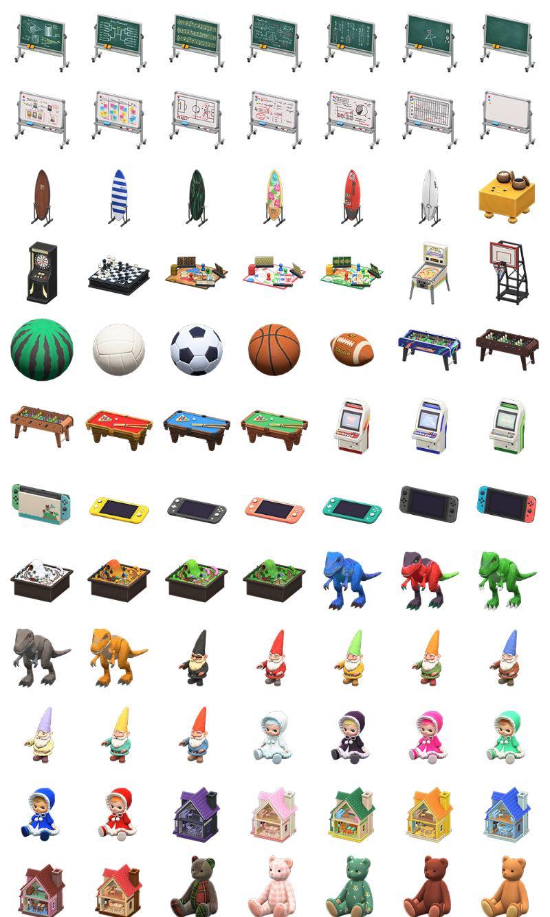 Furnitures Animal Crossing New Horizons ACNH, Video Gaming, Video Games