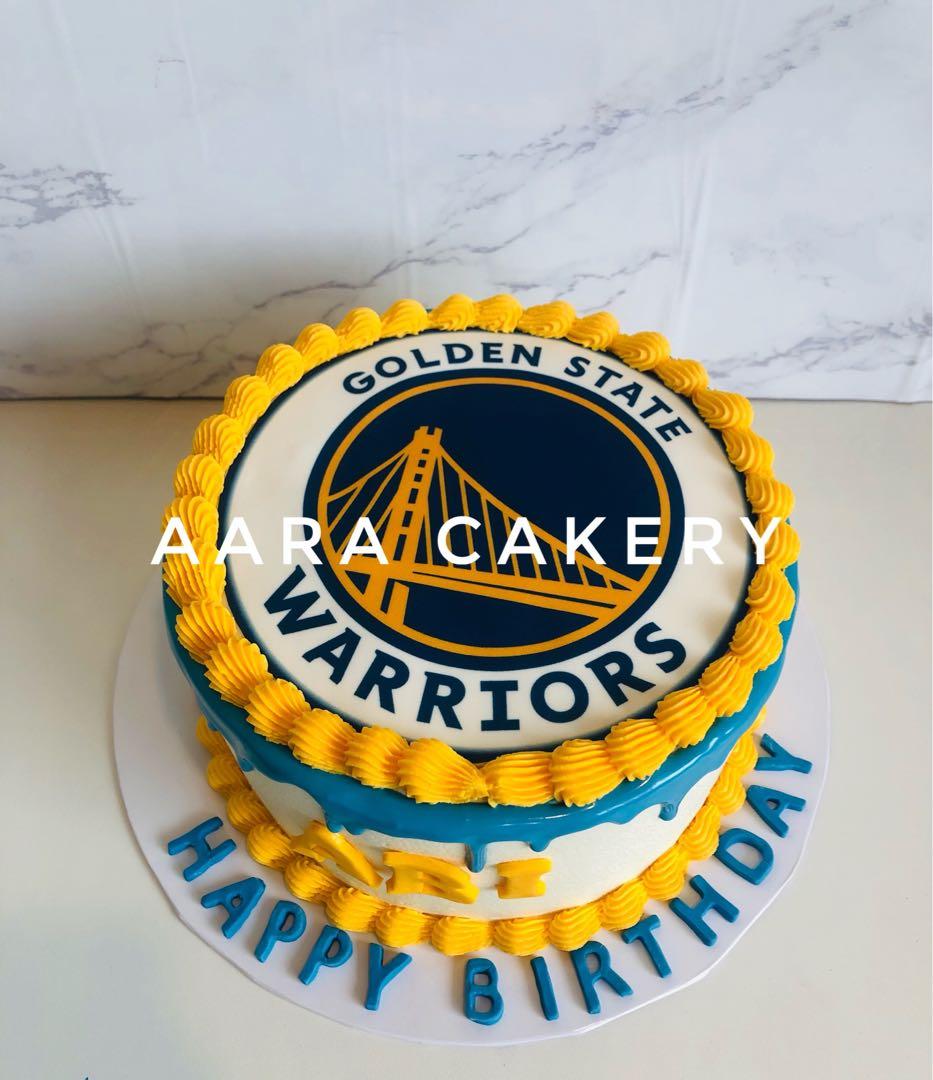 Golden State Warriors Cake Topper Centerpiece Birthday Party Decoratio –  Cakecery