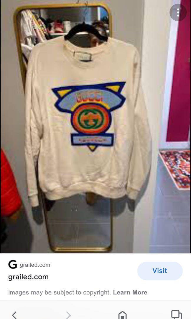 Gucci 80s patch sweater on sale