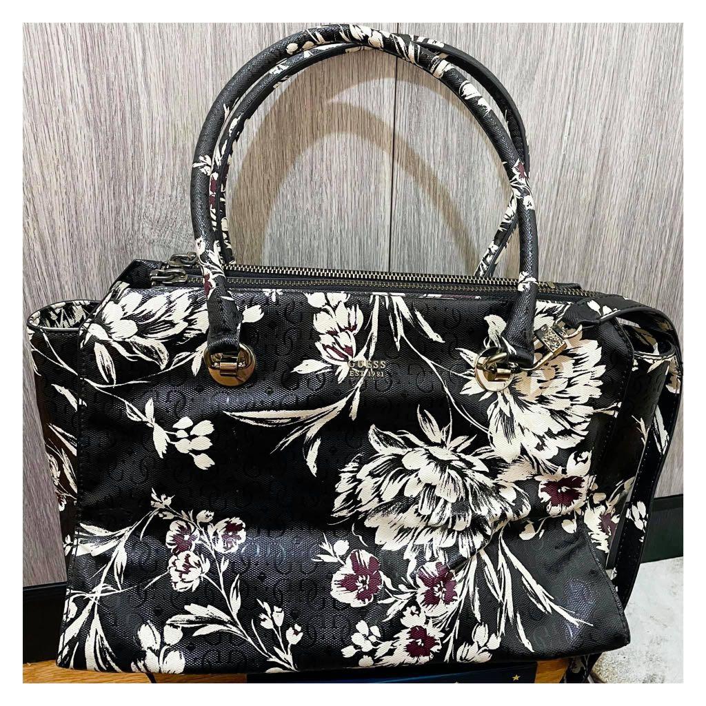 Guess floral sling bag hot sale