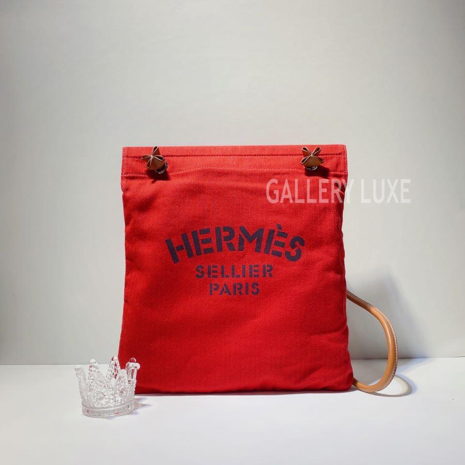 Hermes Aline Grooming Bag H068487CKAB, Red, One Size