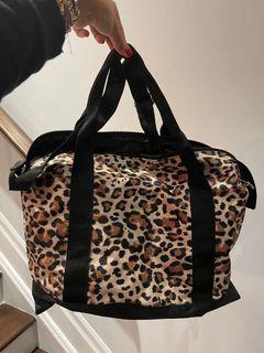 H&M leopard duffel overnight bag
