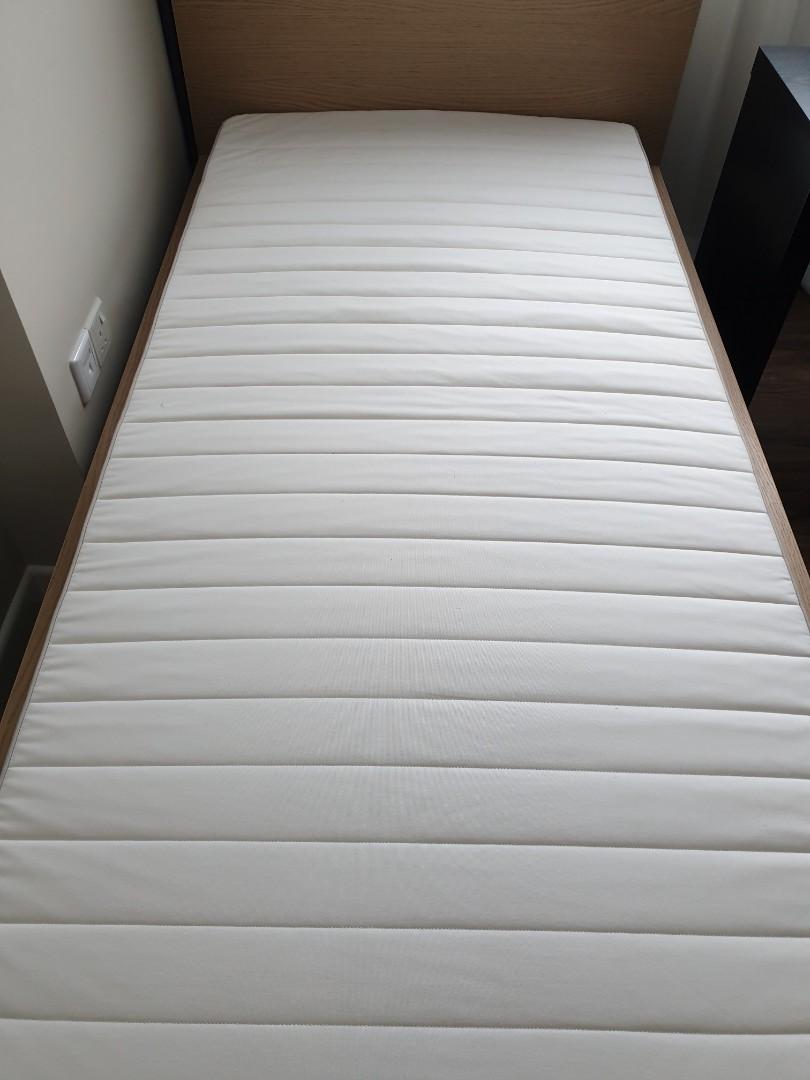Ikea Single Mattress Hafslo, Furniture & Home Living, Furniture, Bed