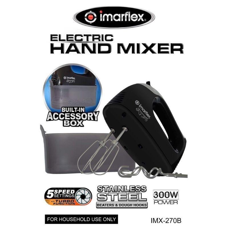 Imarflex Electric Hand Mixer with Builtin Accessory Box IMX270B, TV