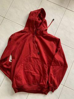 Jaket hoodie maroon
