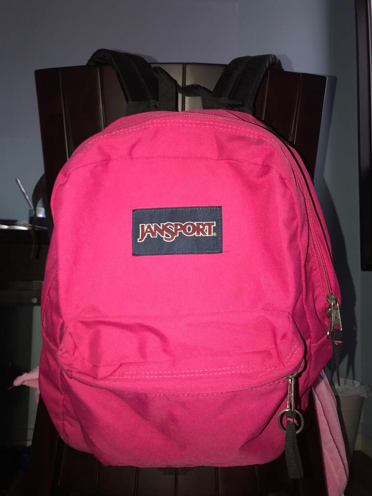 Jansport Backpack - Hot pink, Women's Fashion, Bags & Wallets ...