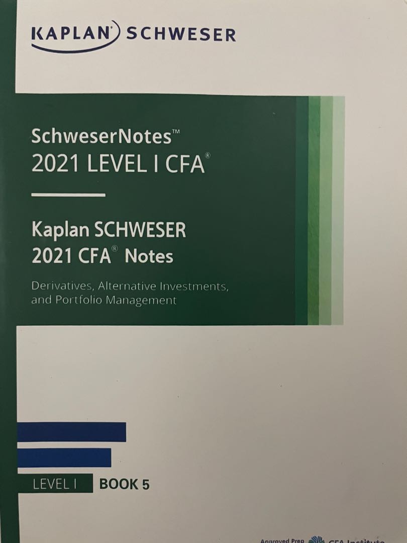 Kaplan CFA Level 1 Notes 2021 (Full set All 5 books), 興趣及遊戲, 書本 & 文具
