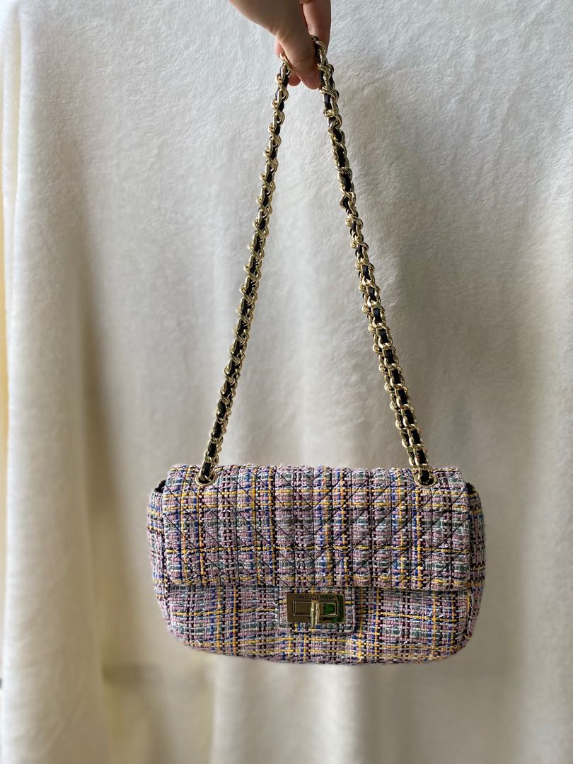 Karl lagerfeld tweed bag discount