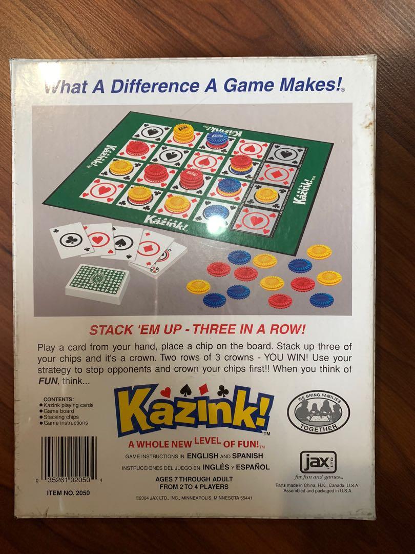 KAZINK sequence board game, Hobbies & Toys, Toys & Games on Carousell