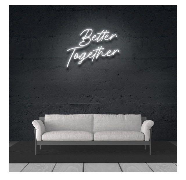 Led Light for Wedding Backdrop (Better Together) (Category: Lighting & Studio Equipment) located in Rizal. Submitted by SummerPeaCloset (Listing ID 1115568783, Image 3). Description: Better Together Wedding (or room decoration) Led Light for Sale. Bought it for PHP 7800 Used only for a one day 3-hour event. Shipping cost to be shouldered by the buyer .