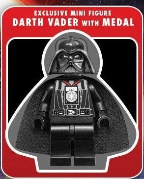 Lego darth 2025 vader with medal