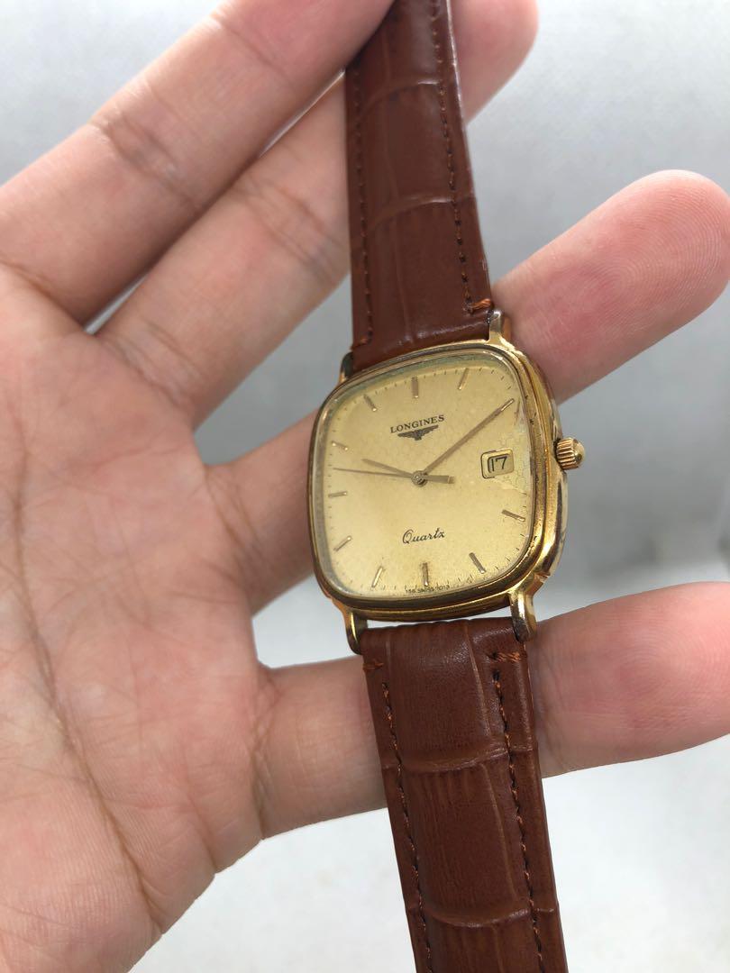 Longines quartz best sale vintage gold watch