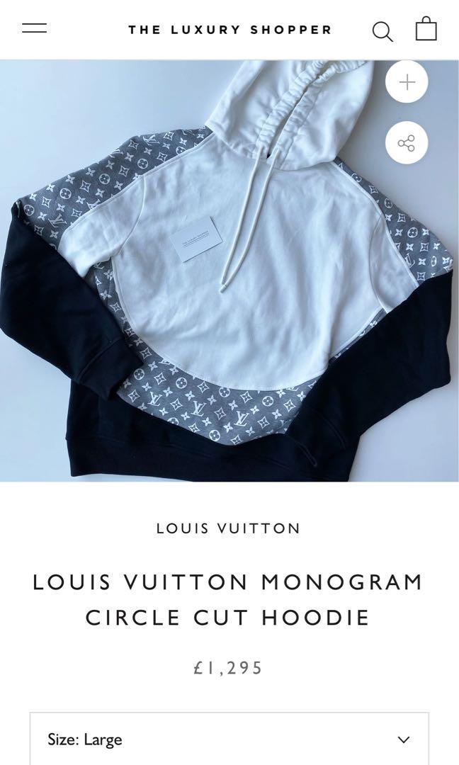 Pre Loved: Louis Vuitton Circle Cut Hoodie In Black